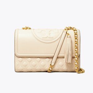 TORY BURCH | FLEMING CONVERTIBLE SHOULDER BAG - NEW CREAM